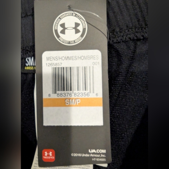 Under Armour ColdGear Tapered Athletic Pants, Black Mens Size Small New! - Picture 14 of 14